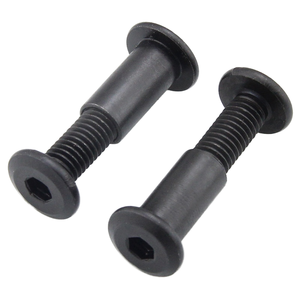 Vis de fixation pour meubles de haute qualité, boulons à <span class=keywords><strong>tête</strong></span> plate, douille hexagonale, <span class=keywords><strong>écrou</strong></span> à barillet, <span class=keywords><strong>écrou</strong></span> à languette, M4 M6 M8 M12 - Product Image 1