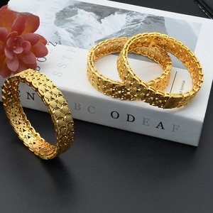 Offre spéciale Vente en gros Bijoux de Dubaï Bracelet de mariage en plaqué or 24 carats indien de luxe pour femme - Product Image 3