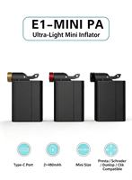E1-MINI-PA Mini Bicycle Brushless Motor Electric Inflator Pump High Pressure Bike Tire Inflator for Road and Mountain Cycling
