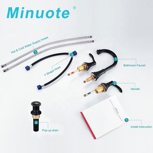 360 <span class=keywords><strong>A</strong></span>érateur d'extension de <span class=keywords><strong>robinet</strong></span> rotatif Tête de pluie de 8 pouces Robinets de lavabo à 3 trous - Product Image 3