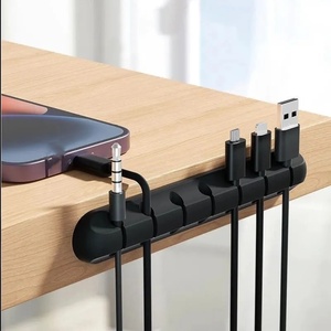 Wholesale Cable Organizer Silicone <b>USB</b> Winder Desktop Tidy Management Clips Holder for <b>Mouse</b> Keyboard Headphone Wire - Product Image 1