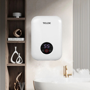 Calentador de Agua Instantáneo Eléctrico de Pared con Pantalla LED de Temperatura, Carcasa de Plástico, para Hogares, Hoteles, Apartamentos y Baños - Product Image 3