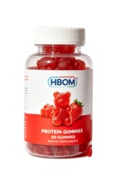 Gummies de protéines de lactosérum naturelles sans sucre OEM, fournissant une nutrition équilibrée et contribuant à maintenir une condition physique stable