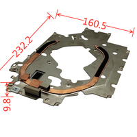 Radiador de Aluminio Extruido Plano para Computadora, Disipador de Calor con Tubo de Calor para LED
