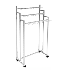Mạ crôm kẽm 1-kệ có thể điều chỉnh chiều cao quần áo Rack hiển thị cho cửa hàng bách hóa sử dụng - Product Image 2