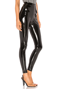 <span class=keywords><strong>Pantaloni</strong></span> Aderenti da <span class=keywords><strong>Donna</strong></span> in Finta Pelle Latex, Vita Alta, Elasticizzati, Leggeri, Sexy Leggings in PVC Personalizzabili - Product Image 4