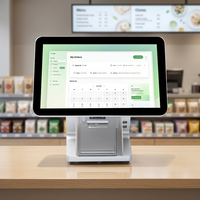 Sistema POS Touch Screen a Doppio Schermo da 11.6/15/15.6 Pollici con Stampante Termica Integrata, Garanzia di 3 Anni per Ristoranti e Negozi al Dettaglio