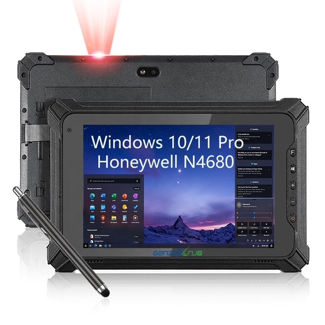 Genzo 8/10 Inch 8gb Ram N5100/N5105 Rugged windows Tablet With Barcode Scanner Rugged Tablet windows 10/11 Rugged Tablet windows