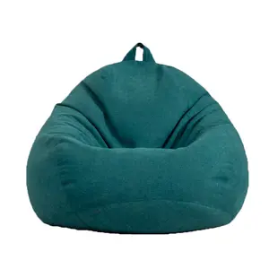 Grande e pequeno bean bag sofá cadeira cobre interior preguiçoso menino reclinável para adultos e crianças.