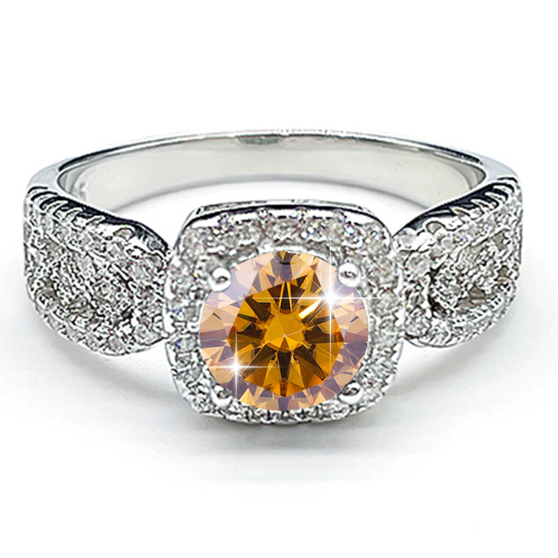 6*6mm-1ct- Champagne