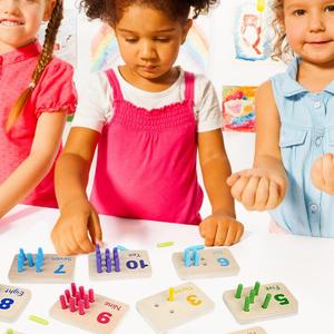 Jeu de bâtons de Cognition Montessori pour enfants, apprentissage préscolaire des maths et des nombres, activités éducatives - Product Image 4