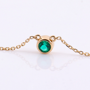 Collar con colgante único para mujer, joyería <span class=keywords><strong>de</strong></span> moissanita <span class=keywords><strong>de</strong></span> oro blanco <span class=keywords><strong>de</strong></span> 14 quilates, regalo <span class=keywords><strong>de</strong></span> compromiso - Product Image 3