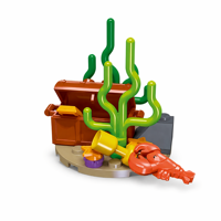 Coffret de construction personnalisé Trésor et Aventure Océanique avec Homard, Jouets amusants pour enfants pour jeux sur le thème des pirates et création d'histoires