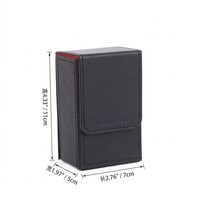 Boîte de rangement pour cartes de jeu de société, organisateur de jeux de cartes, boîte à cartes à couvercle rabattable, boîte à cartes portable, personnalisée