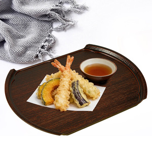 Twin swords, unique bronze-style Japanese <b>tray</b>, dessert plate, <b>tea</b> <b>tray</b>, sushi plate, sukiyaki, Japanese and Korean cuisine. - Product Image 4