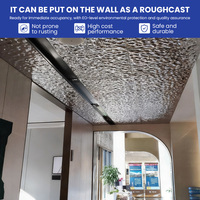 Tôle métallique décorative à motif vague d'eau pour revêtement mural et de plafond intérieur, plaque en acier inoxydable