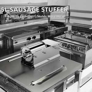 Machine à farcir les saucisses manuelle en acier inoxydable 5L CHANG QING, nouvelle, pour usage commercial/retail, certifiée CE, pousseur à saucisses, Zhejiang, 1 an - Product Image 2