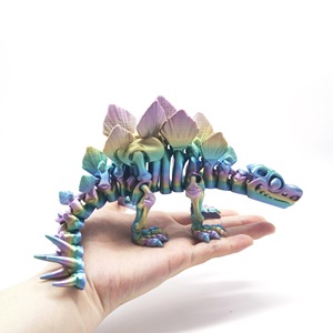 Figura de Dinosaurio Estegosaurio Impresa en 3D con Articulaciones Deformables, Regalo Artesanal para Fiestas - Product Image 3