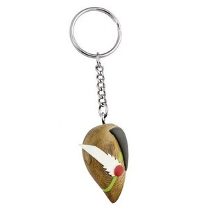 Portachiavi in Legno Alpino con Catena per Chiavi e Accessorio per Borsa - Product Image 1