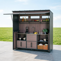 Conteneur mobile personnalisable, respirant, carré, en panneaux sandwich, entièrement équipé, pour café, hôtel, usage commercial, design moderne, garantie 3 ans