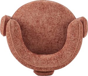 Silla tapizada gris claro para sala de estar moderna, reposabrazos de goma, sillón acolchado, sillas decorativas - Product Image 4