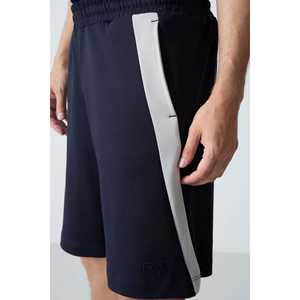 Short en coton coupe standard pour homme Tommylife 100% coton bleu marine basique 81280 - Product Image 4