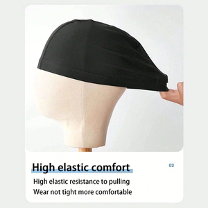 مرونة عالية قماش جيد التهوية مريحة-قبعة السباحة طويلة الشعر حجم كبير للماء عدم الانزلاق الكبار للجنسين - Product Image 6