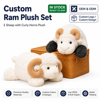 Peluche de vache personnalisée de haute qualité, jouet en peluche ultra doux, mouton couché, animaux en peluche lestés
