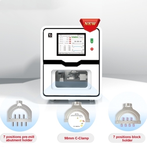 Macchina per la fresatura dentale a 5 assi bianca automatica CAD CAM fonte di energia elettrica materiale metallico soluzione per la sedia dentale - Product Image 3