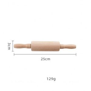 Rodillo de Madera de Haya de 25 cm Antiadherente para Hornear Pizza y Galletas - Product Image 2