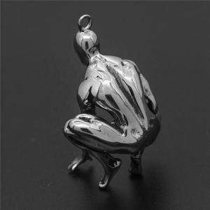 Colliers et pendentifs Spiderman en acier inoxydable, bijoux en gros, finition hautement polie, style européen - Product Image 4