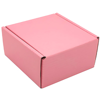 Boîtes d'expédition roses mignonnes pour petites entreprises, emballage de cadeaux artisanaux boîte mystère de courrier en papier