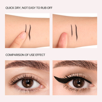 Stylo Eyeliner Liquide Noir Pudaier en Gros, Imperméable, Longue Tenue, Séchage Rapide, Pointe Ultra Fine, Logo Personnalisé OEM/ODM