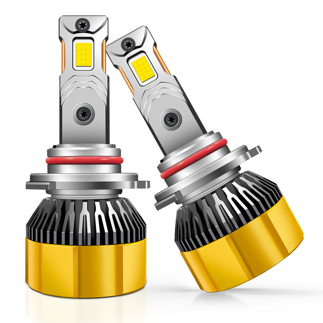 Double Copper Tube H7 Led Headlight 140W Led H4 9006 9005 9012 Led Canbus 6500K Super Bright Led Headlight Projector