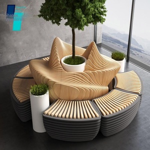 <b>Wooden</b> <b>Sliced</b> Seat Parks Hotels Shopping Malls Creative Leisure Chair Outdoor Anti-Corrosion Custom-Made Special-Shaped Hotel - Product Image 1
