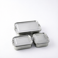 Boîte à lunch isotherme en acier inoxydable 304 de qualité alimentaire, personnalisée par le fabricant, étanche et hermétique, avec séparateur, pour bento