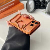 Coque de téléphone créative en forme de serpent, galvanoplastie lisse de haute qualité pour iPhone 17 Air 16 15 14 Plus 13 12 11 Pro Max