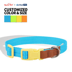 Venta al por mayor de collares y correas ajustables de cuero de nylon para perros - Product Image 2