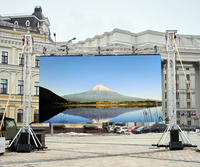 Layar LED Dinding Latar Belakang Konser Luar Ruangan P3.91 Sewa IP65 Resolusi Tinggi Animasi Acara Papan Video
