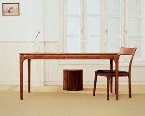 Chaise de salle à manger SINTERIOR en bois de noyer avec siège en cuir souple, dossier haut ergonomique, style moderne et minimaliste pour la maison, le bureau ou l'entrepôt - Product Image 5