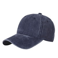 Gorra de Béisbol Estilo Coreano, 100% Algodón, 6 Paneles, Lavada, Personalizada, Deportiva, Ajustable, con Protección Solar, Efecto Desgastado, Venta al Por Mayor