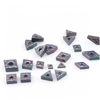 Plaquettes de tournage en carbure dur BEGUNTOOL TNMG/WNMG/CNMG/VNMG/CCMT/DNMG 65HRC avec revêtement 7 couleurs pour outils de coupe CNC