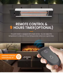 1800 Вт инфракрасный обогреватель, наружные водонепроницаемые обогреватели, обогреватели с дистанционным управлением - Product Image 5
