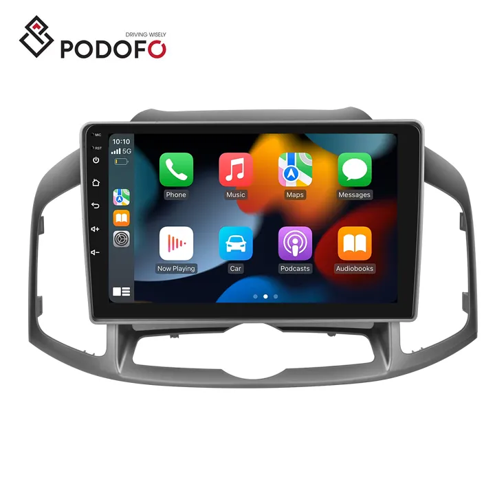 (AU Stock) Podofo 10.1 ''Android Autoradio Carplay Android Auto GPS RDS HIFI Unterstützung AHD Kamera für Chevrolet Captiva 2012-2017