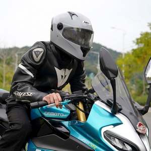 Casque de moto à double lentille pour hommes et femmes, casque quatre saisons avec écharpe amovible - Product Image 5