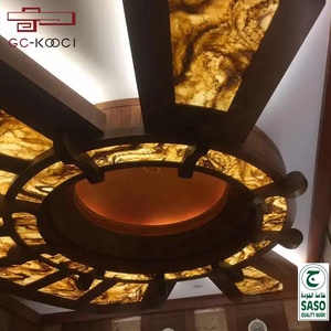 Lastra di marmo naturale pura pietra traslucida ardesia artificiale personalizzata esterna/esterna decorazione della parete moderna sfondo del soffitto - Product Image 6