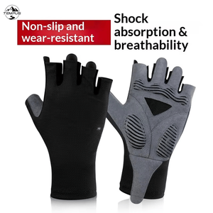 Guantes de Carreras Transpirables Antideslizantes de Poliéster con Pantalla Táctil para Hombre y Mujer, para Ciclismo, Gimnasio y Fitness de Verano, Marca TEMPUS - Product Image 5