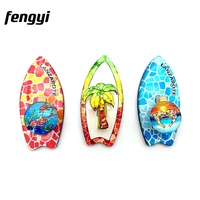 Kunden spezifisches Surfbrett Miami Hawaii Lanza rote Beach Souvenir Kühlschrank Tourismus Souvenirs Anpassen Kühlschrank Magnet