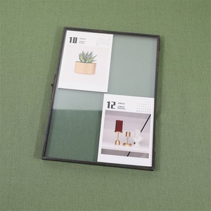 Maxery Brass Khung Kính Bộ Sưu Tập, Cao Cấp Brass Với Rõ Ràng Kính Hiển Thị Khung Tường Treo Khung Ảnh Album Phụ Kiện - Product Image 6