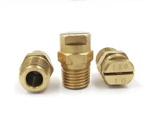 best quality hot sale brass vee jet flat fan spray nozzles water jet fan spray nozzle nozzle manufacture